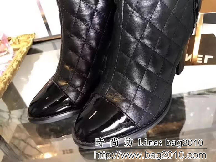 CHANEL香奈兒 專櫃同步 真兔毛+綿羊皮 878 菱格時尚 10寸高靴 QZS1916